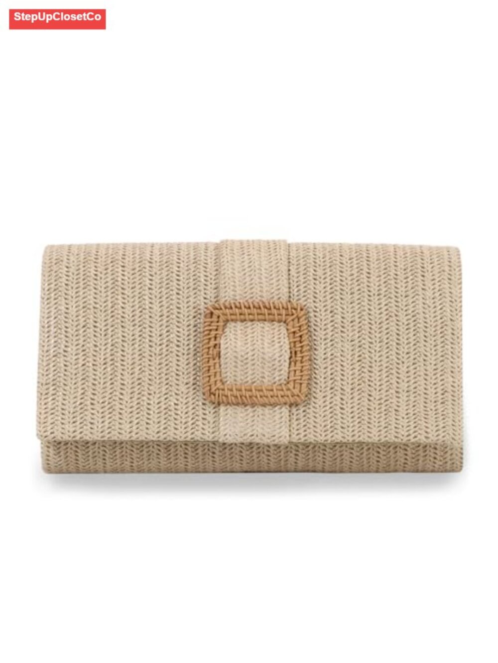 Straw Clutch Purse for Women Woven Raffia Crossbody Envelope Handbag Summer